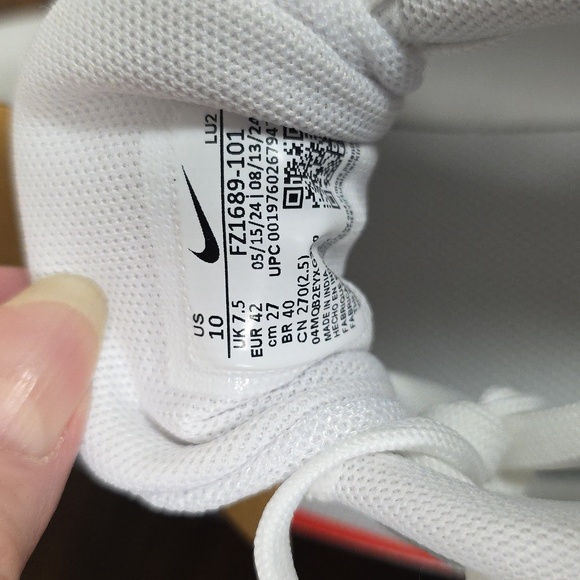 Nike Air Zoom Bella 7 White/Crimson Women's Size 10 Training Shoe FZ1689 101 New - Picture 10 of 11